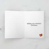 Sphynx Kat Santa Zwart Kerstmis Kaart (Binnen)