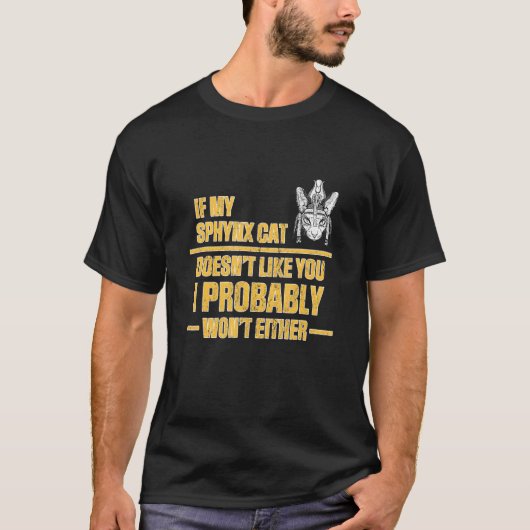 Sphynx-kat T-shirt (Voorkant)
