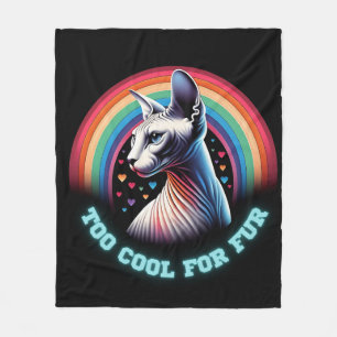 Sphynx Kat Te Koud Grappige Quote Fleece Deken