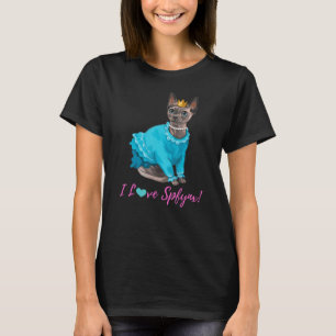 Sphynx-kat voor sfynx haarloze katten nie t-shirt