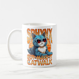Sphynx, maar maak het catwalk koffiemok