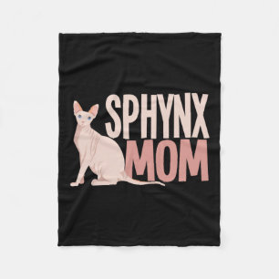Sphynx Mam Kat Sphinx Hairless Cat Owner Fleece Deken