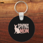 Sphynx Mam Kat Sphinx Hairless Cat Owner Sleutelhanger (Voorkant)