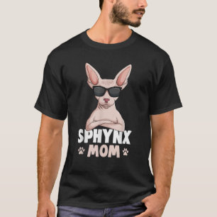 Sphynx Moeder Kat Sfinx Haarloze Kat Mama Eigenaar T-shirt