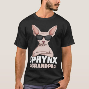 Sphynx Opa Kat Sfinx Haarloze Kat Eigenaar T-shirt