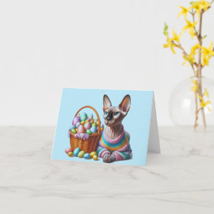 Sphynx Pasen Downloadbare Wenskaart Kaart