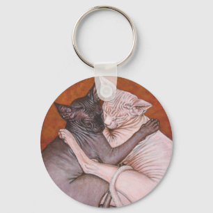 Sphynx Sphinx Cat Cats Nap Time Sleutelhanger