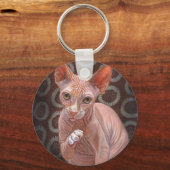 Sphynx Sphinx Cat Jack Sleutelhanger (Voorkant)