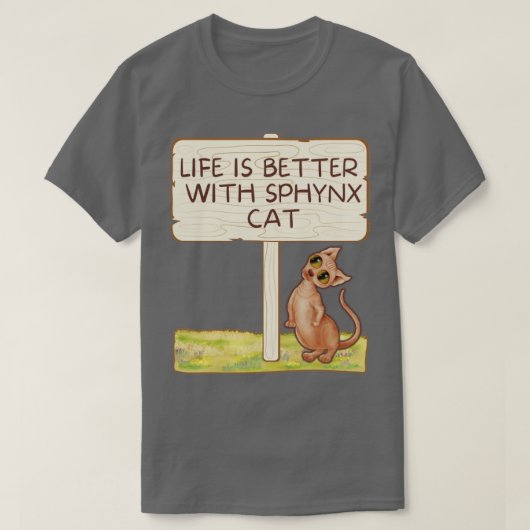 sphynx t-shirt (Design voorkant)