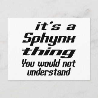 Sphynx Thding Design Briefkaart