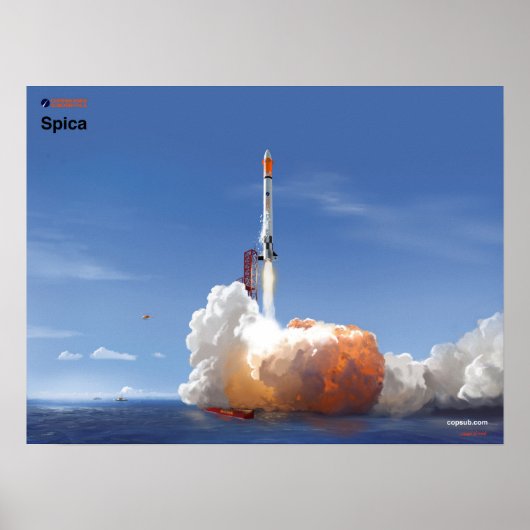 Spica-lancering Poster (Voorkant)