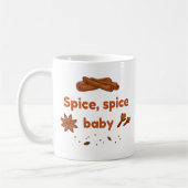Spice baby Cinnamon Star Anise Autumn Quote Gift Koffiemok (Links)