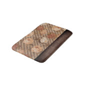 Spice Copper Roos | Rustiek kunstleer Badmat (Gekanteld)