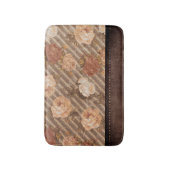 Spice Copper Roos | Rustiek kunstleer Badmat (Voorkant Verticaal)