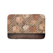 Spice Copper Roos | Rustiek kunstleer Badmat (Voorkant)