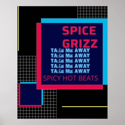 SPICE GRIZZ Grid Uitzicht Poster (Voorkant)