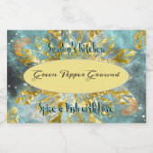 Spice Label voor Jar Glitter Voedselcontainer Etiket (Enkel label)