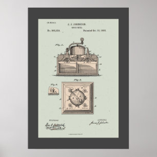  Spice Mill Patent Poster