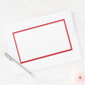 Spice - rode randen lege rechthoekige labels (Envelop)