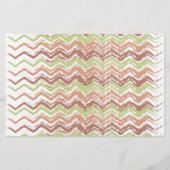 Spice Scribble Chevron ZigZag Briefpapier (Voorkant)