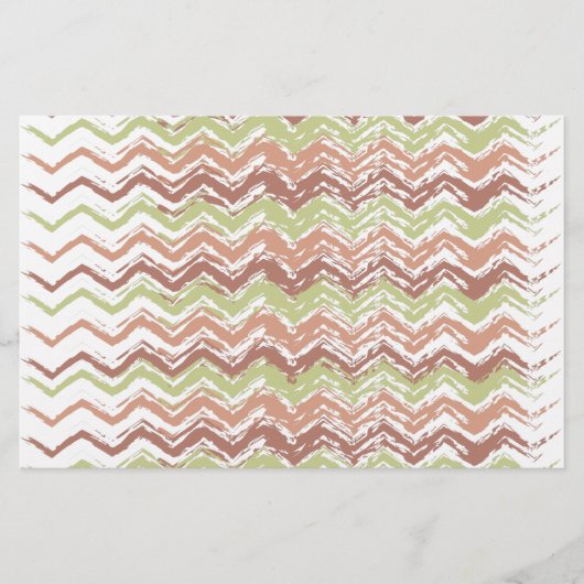 Spice Scribble Chevron ZigZag Briefpapier (Voorkant)
