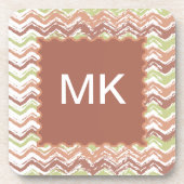 Spice Scribble Chevron ZigZag Drankjes Onderzetter (Voorkant)