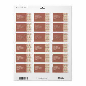 Spice Scribble Chevron ZigZag Etiket (Full Sheet)