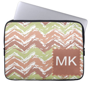 Spice Scribble Chevron ZigZag Laptop Sleeve