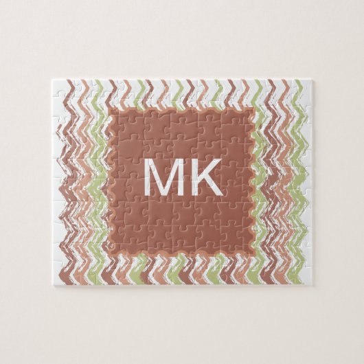 Spice Scribble Chevron ZigZag Legpuzzel (Horizontaal)