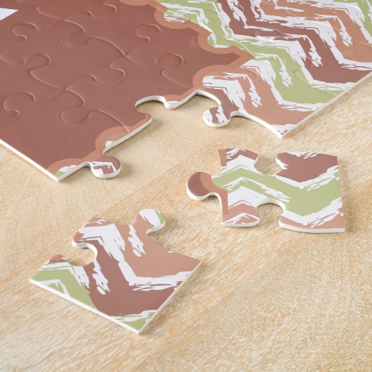 Spice Scribble Chevron ZigZag Legpuzzel (Zijkant)