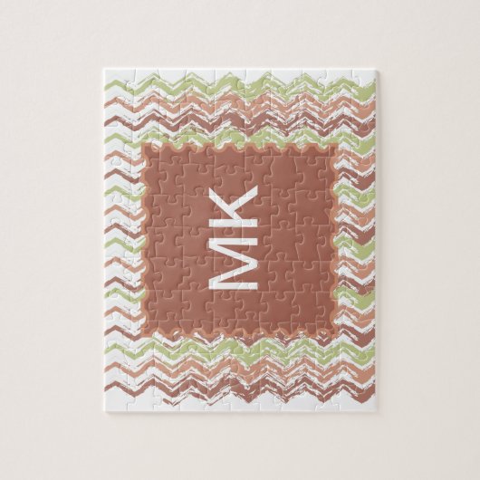 Spice Scribble Chevron ZigZag Legpuzzel (Verticaal)