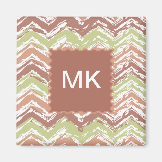 Spice Scribble Chevron ZigZag Magneet (Voorkant)