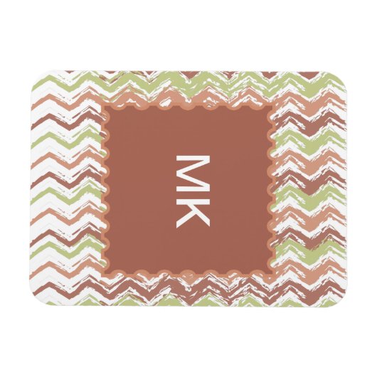 Spice Scribble Chevron ZigZag Magneet (Horizontaal)