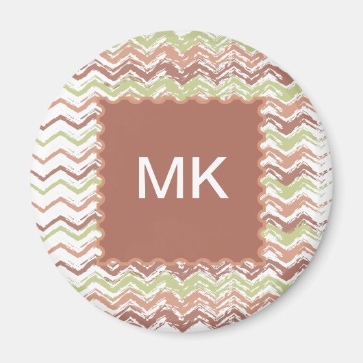 Spice Scribble Chevron ZigZag Magneet (Voorkant)