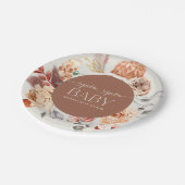 "Spice Spice Baby" Fall Pumpkin Baby Shower Papieren Bordje (Gekanteld)