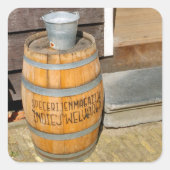 Spice Warehouse Barrel Vierkante Sticker (Voorkant)