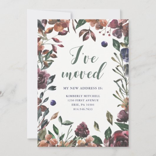 Spiced Botanical | Nieuw adres Aankondiging (Voorkant)