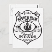 Spiced Rum Pirate Briefkaart (Voorkant / Achterkant)