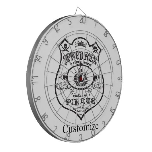 Spiced Rum Pirate Drink Thunder_Cove Dartbord (Voorkant Links)