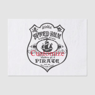 Spiced Rum Pirate Drink Thunder_Cove Tissuepapier