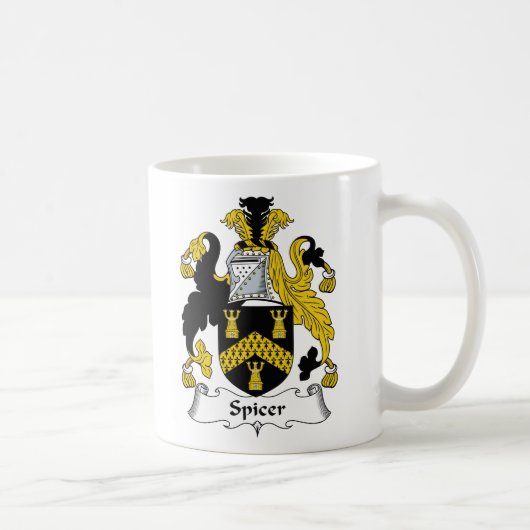 Spicer Family Crest Koffiemok (Rechts)