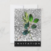 Spices Italiaanse Chef Dinner House Silver Glitter Kaart (Voorkant)