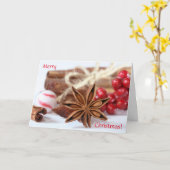 Spices Merry kerstWenskaart Kaart (Gele Bloem)