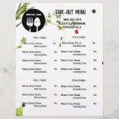 Spices Themerestaurant Afhaalmenu met QR-code Flyer (Voorkant)
