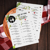 Spices Themerestaurant Afhaalmenu met QR-code Flyer