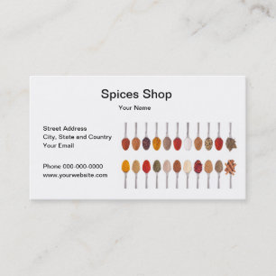 Spices WinkelVisitekaartje Visitekaartje