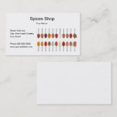 Spices WinkelVisitekaartje Visitekaartje (Voorkant / Achterkant)