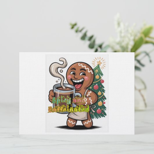 Spicy and Caffeinated Kaart (Staand voorkant)