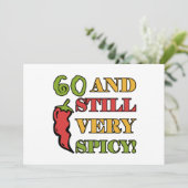 Spicy at 60 Years old Kaart (Staand voorkant)