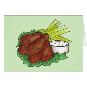 Spicy BBQ Buffalo Chicken Wings New York Bar Food